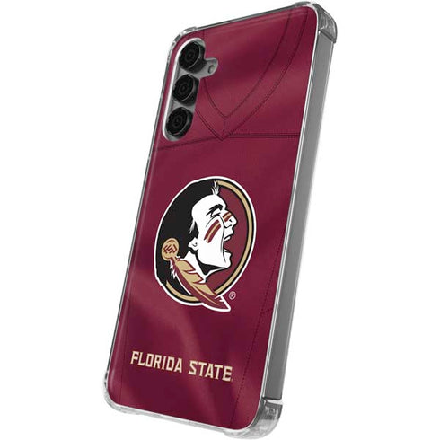 Florida State University Red Jersey Galaxy S24 Plus Clear Case